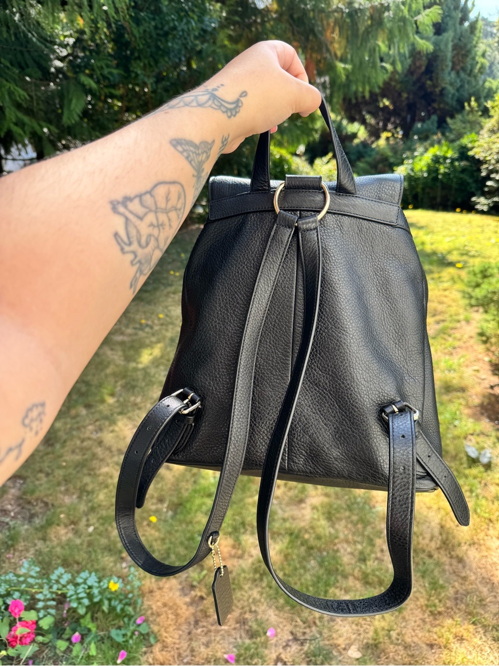 Coach Pebbled Leather Billie Backpack - Picture 4 of 5